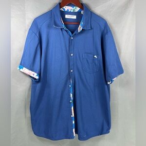Tommy Bahama Men's Short Sleeve Button Down Polo Shirt XL